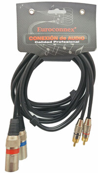 2*RCA Mâle - 2*XLR Mâle, 1,0m.