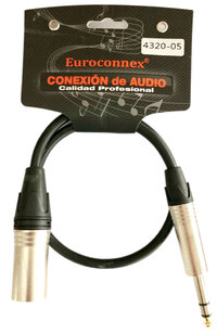 Ver informacion sobre XLR Ma. a 6,35mm Estereo Ma., 0,5m.