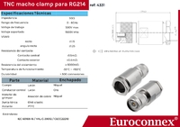 RG-214, TNC Mascle Soldar, PTFE