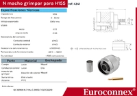 H155, N Macho Crimpar, PTFE