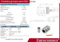 H155, N Hembra Crimpar, PTFE