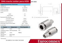 H155, SMA Macho Soldar, PTFE