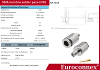 H155, SMA Femelle Clamp type, PTFE