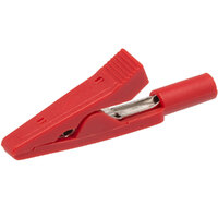 Pinza cocodrilo aislada 2mm. Roja