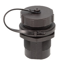 FTP RJ45 Female-Female adapter to embed with thread, includes cover