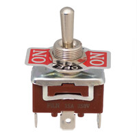 3P. 3WAYS TOGGLE SWITCH, RETURN, ON-OFF-(ON), 250V/15A