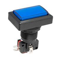 Ver informacion sobre Arcade pushbutton with yellow LED, 41x23mm, Ø24mm, 16A/250V AC