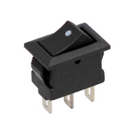 Ver informacion sobre Mini rocker switch 3C. (SPDT) ON-ON, 250V. 6A