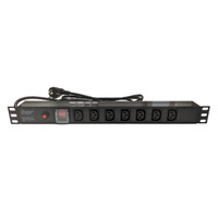 Ver informacion sobre PDU / Rack Power Strip 19" 1U 7 x IEC C13 with Switch and Surgecharge Protection