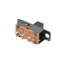 Interruptor lliscant ON-OFF-ON (2P3T) compacte per PCB de 6 pins