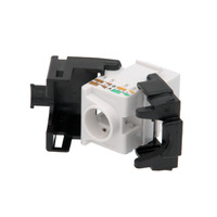 RJ45 UTP Keystone Cat.6 sin herramientas, 180 grados