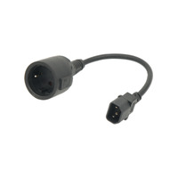 Adaptador de alimentación C14 a Schuko, 0,30 m, H05VV-F 3G1,5 mm²