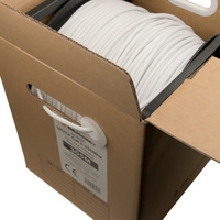 UTP Cat.6 CCA LSZH CPR-Dca 305m, white, rigid, Pull Box