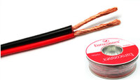 Ver informacion sobre Cable de Altavoz Paralelo Bicolor Rojo/Negro 2x0.75mm² CCA, Rollo de 100m