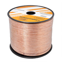 Ver informacion sobre 2x1.50mm² Trasnparent Speaker Cable, OFC Bare Copper, 100m