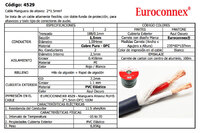 2x1.5mm² Flexible Stage Cable, OFC Bare Copper, 100m