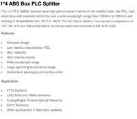 ABS Box type PLC splitter 1x4 SM SC/UCP