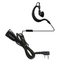 Ergonomic rotating earpiece with lapel microphone, for KENWOOD, TEAM, and HYT