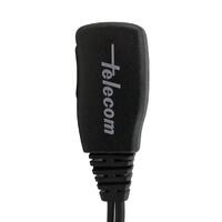 Ergonomic rotating earpiece with lapel microphone, for KENWOOD, TEAM, and HYT