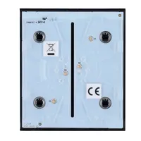 Ajax LightSwitch CenterButton 1-gang/2-way. Pulsador Central Simple. Color Negro