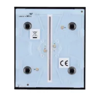 Ajax LightSwitch CenterButton 2-gang. Pulsador Central Doble. Color Negro