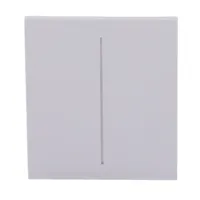 Ajax LightSwitch CenterButton 2-gang. Plusador Central Doble. Color Niebla