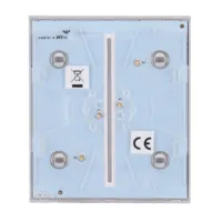 Ajax LightSwitch CenterButton 2-gang. Plusador Central Doble. Color Niebla