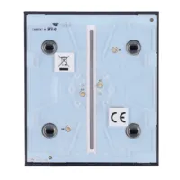 Ajax LightSwitch CenterButton 2-gang. Plusador Central Doble. Color Grafito