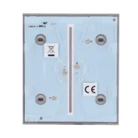 Ajax LightSwitch CenterButton 2-gang. Plusador Central Doble. Color Gris