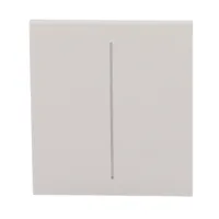 Ajax LightSwitch CenterButton 2-gang. Plusador Central Doble. Color Ostra