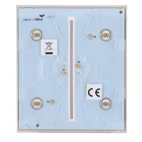 Ajax LightSwitch CenterButton 2-gang. Plusador Central Doble. Color Ostra