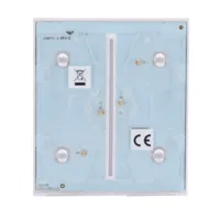 Ajax LightSwitch CenterButton 2-gang. Plusador Central Doble. Color Blanco