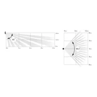 Detector PIR y rotura de cristal - Ajax Superior - Soporte con tornillo de fijación/Pila Panasonic - Certificado Grado 2 - Inalámbrico 868 MHz Jeweller - Rango de detección PIR 12 m - Rango de detección rotura de cristal 9 m