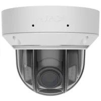 Cámara IP Domo 8 Megapíxel Ajax - 1/2.8" Progressive Scan CMOS - Lente varifocal motorizada 2.8~12 mm - IR 40m | Luz Blanca 25 m | PoE 802.3at/af - TrueWDR | Detección de movimiento | IA - Color blanco