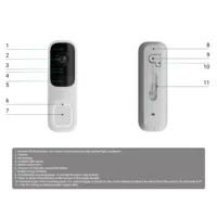 Ajax DoorBell. Video timbre con PIR e IA integrada. Color Negro