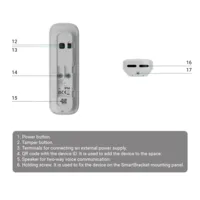 Ajax DoorBell. Video timbre con PIR e IA integrada. Color Negro
