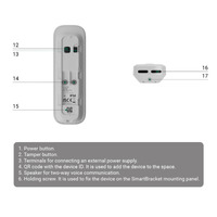Ajax DoorBell. Video timbre con PIR e IA integrada. Color Grafito