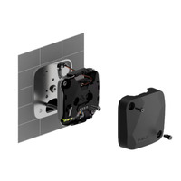 Detector sísmico cableado con un sensor de impacto adicional, Negro