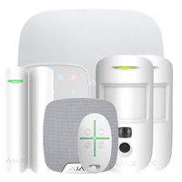 Ver informacion sobre Kit Ajax blanco. Hub 2 2G + 2MotionCam + DoorProtect Plus + SpaceControl + KeyPad + HomeSiren