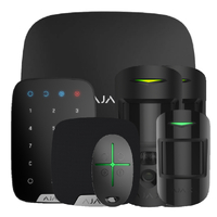 Ver informacion sobre Kit Ajax negro. Hub2 + 2MotionCamPHOD + MotionProtect + SpaceControl + KeyPad + HomeSiren