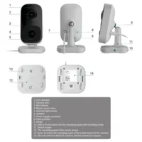 Ajax IndoorCam. Camara interior WIFI, con PIR e IA integrada. Color Blanco
