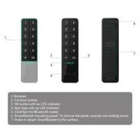 Teclado para exterior IP66/IK08 con lector RFID - Armado/desarmado total o por grupos - Autenticación: códigos, lector RFID o Bluetooth - Indicación sonora y LED