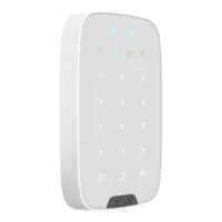 Ajax KeyPad Plus. Teclado táctil con lector inalámbrico. Color blanco