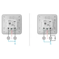Ajax LightSwitch LightCore 2-gang. Interruptor Doble