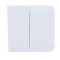 Ajax LightSwitch SideButton 2-gang. Pulsador Lateral Doble. Color Blanco