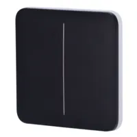 Ver informacion sobre Ajax LightSwitch SoloButton 2-gang. Pulsador Doble. Color Negro