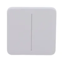 Ajax LightSwitch SoloButton 2-gang. Pulsador Doble. Color Niebla