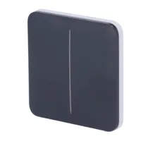 Ver informacion sobre Ajax LightSwitch SoloButton 2-gang. Pulsador Doble. Color Grafito