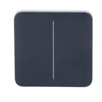 Ajax LightSwitch SoloButton 2-gang. Pulsador Doble. Color Grafito
