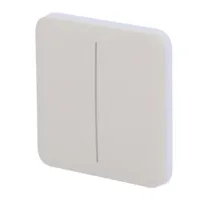 Ver informacion sobre Ajax LightSwitch SoloButton 2-gang. Pulsador Doble. Color Ostra